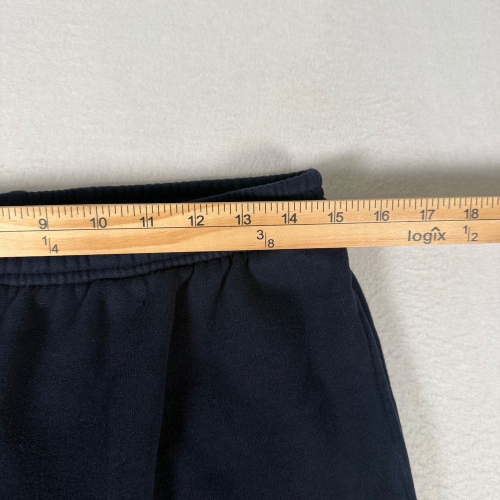 Aritzia Sweatfleece Boyfriend Wide Leg Sweatpants Womens Medium Navy Blue Cozy - Picture 6 of 11